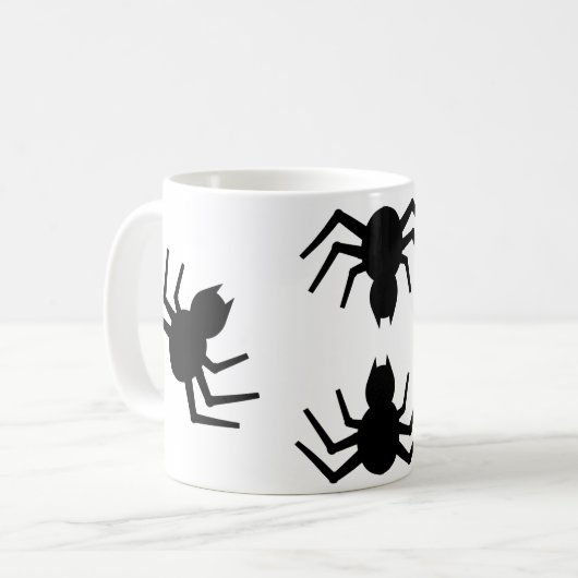 Une araignée noire Mug (Devant gauche)