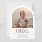 Une Arche Photo Invitation d'anniversaire (Devant)