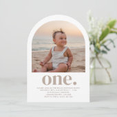 Une Arche Photo Invitation d'anniversaire (Debout devant)