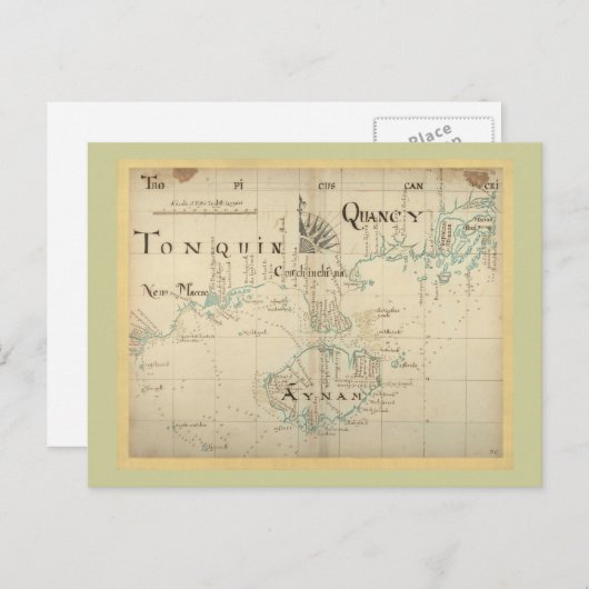 Une Authentique Carte Pirate De 1690 (Devant / Derrière)