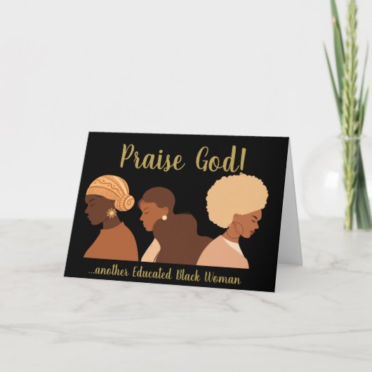 Une autre carte d'études pour femmes noires (Devant)