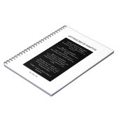 Une autre journée au paradis du carnet noir et bla (Côté gauche)