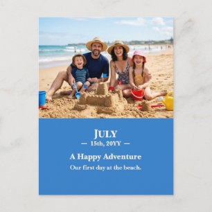 Une aventure heureuse - Carte postale photo souven