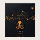 Une Baby Shower Halloween Mignonne "Un Bébé Est En (Outside Unfolded)