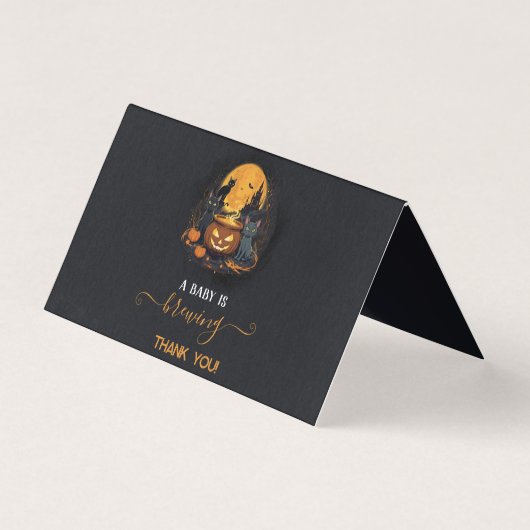 Une Baby Shower Mignonne d'Halloween: Un Bébé Est  (Front)