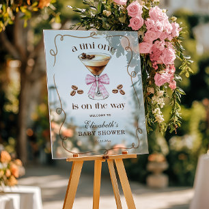 Une Baby Shower Tini One Espresso Martini Nœud Ros