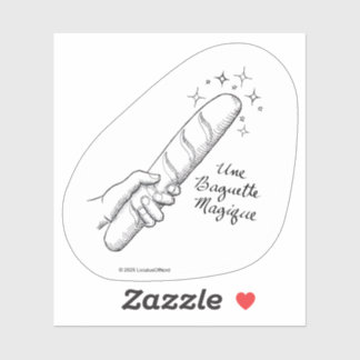 "Une Baguette Magique" Punny Franse Sticker
