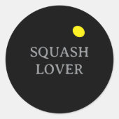 Une balle de squash à point jaune autocollants de (Devant)