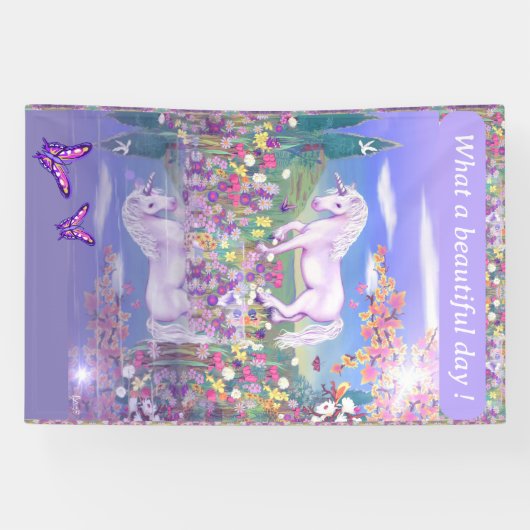 Une bannière de paradis violet (Horizontal)