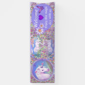 Une bannière de paradis violet (Vertical)