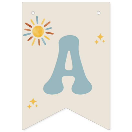 Une Bannière Garçon Heureuse (Troisième drapeau)