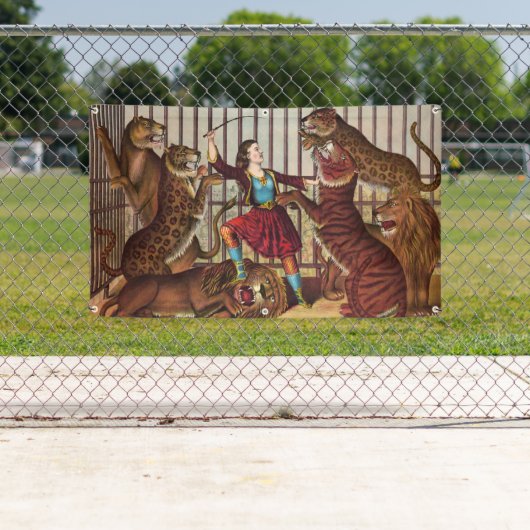 Une bannière PLUS DOCILE de LION de PUISSANCE de (En situation)