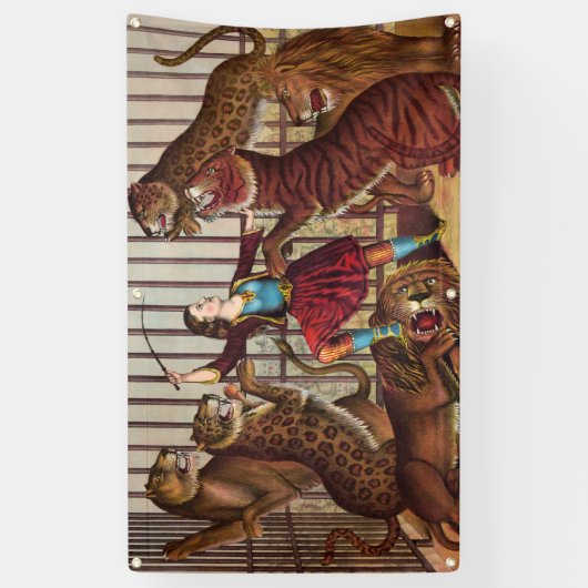 Une bannière PLUS DOCILE de LION de PUISSANCE de (Vertical)