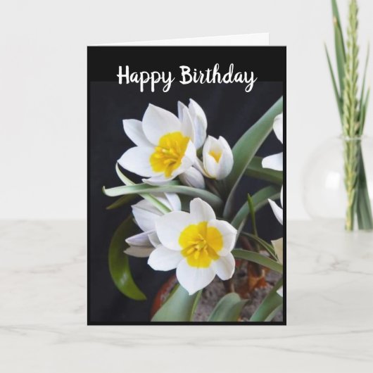 UNE "BEAU FLEURS" POUR LA CARTE "VOTRE ANNIVERSAIR (Devant)