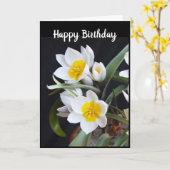 UNE "BEAU FLEURS" POUR LA CARTE "VOTRE ANNIVERSAIR (Fleur jaune)