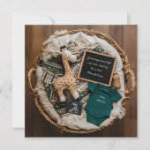 Une belle boho faire-part de grossesse vintage (Devant)