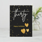 Une belle carte d'anniversaire remplie trente ans (Debout devant)