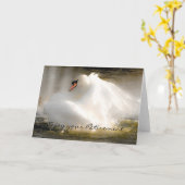 Une Belle Carte De Cygne (Fleur jaune)