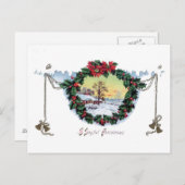 Une belle carte de Noël à l'ancienne (Devant / Derrière)