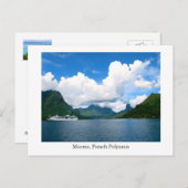 Une belle carte postale de Moorea, Polynésie franç (Devant / Derrière)
