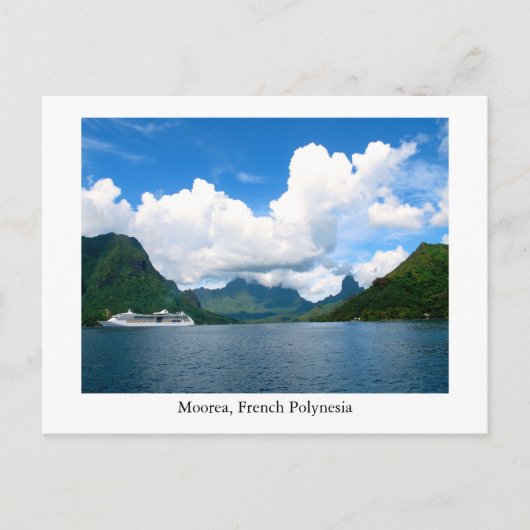 Une belle carte postale de Moorea, Polynésie franç (Devant)
