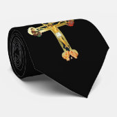 Une belle cravate chrétienne ! Crucifix sur le (Roulé)