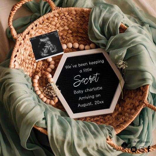 une belle et élégante faire-part de grossesse