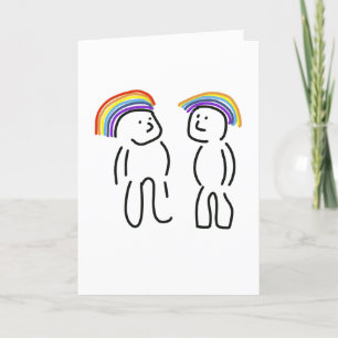une belle invitation de mariage de voyage LGBTQ