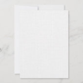 Une Belle Journée Pour Un Mariage - Invitation (Dos)