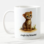 Une Belle Mug De Café D'Ocelot Peint 3D