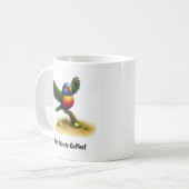 Une Belle Mug De Café Lorikeet Peint En 3D (Devant gauche)