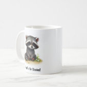Une Belle Mug De Café Racoon Peint En 3D (Devant gauche)