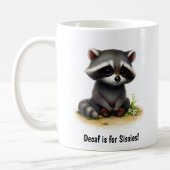 Une Belle Mug De Café Racoon Peint En 3D
