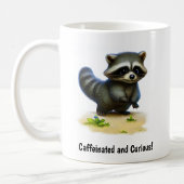 Une Belle Mug De Café Racoon Peint En 3D