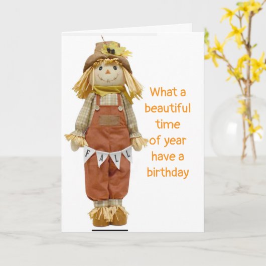 UNE BELLE PÉRIODE D'ANNÉE CARTE D'ANNIVERSAIRE (Fleur jaune)