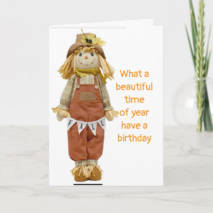 UNE BELLE PÉRIODE D'ANNÉE CARTE D'ANNIVERSAIRE