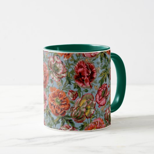 Une belle Philip Jacobs Fabric Poppy tasse (Devant droit)