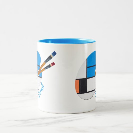 Une belle tasse représentant un tableau de Paul Kl (Centre)