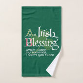 Une bénédiction irlandaise (Serviette à main)