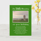 Une bénédiction irlandaise - carte photo sur mesur (Fleur jaune)