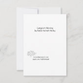 Une bénédiction pour les aidants naturels / carte  (Dos)