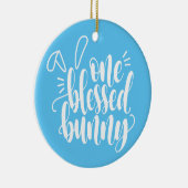 Une Béni Lapin Calligraphie de Pâques | Ornement (Droite)