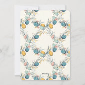 Une Bénie Carte De Voeux Florale De Pâques (Dos)