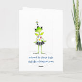 Une Bonne Journée - Carte d'anniversaire (Dos)