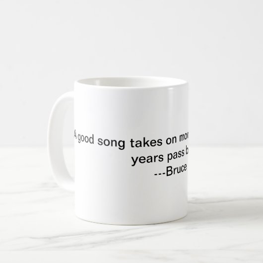 Une bonne tasse de chanson (Devant gauche)