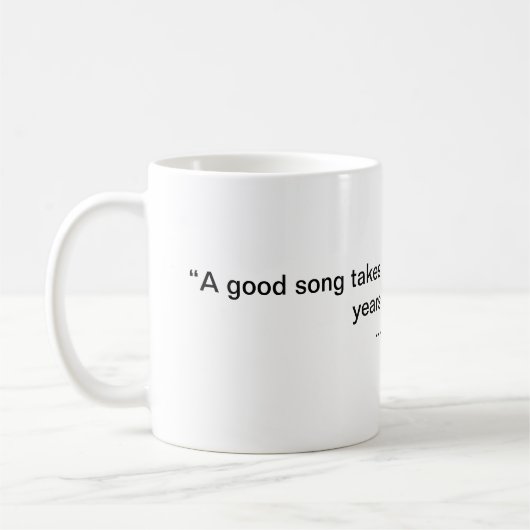 Une bonne tasse de chanson (Gauche)