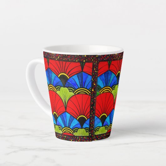 Une Bouée De Couleurs Latte Mug (Angle gauche)