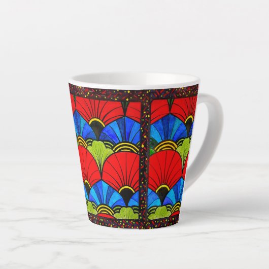Une Bouée De Couleurs Latte Mug (Angle droit)