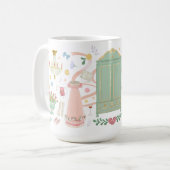 Une boule au Crown Inn (Blanc 15 oz) Mug (Devant gauche)