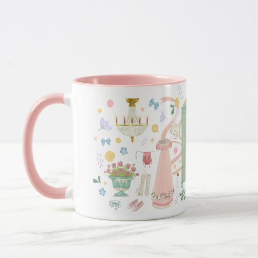 Une boule au Crown Inn Mug (Rose) (Gauche)